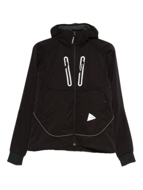 hooded zip-up jacket