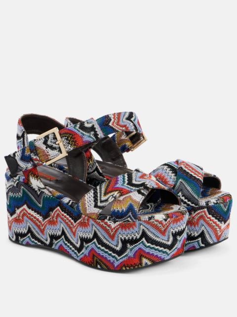 Julia Raschel lamé platform sandals