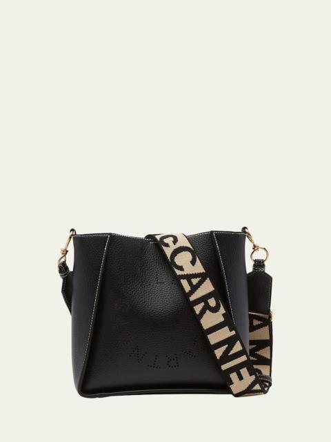 Mini Logo Grain Vegan Leather Crossbody Bag