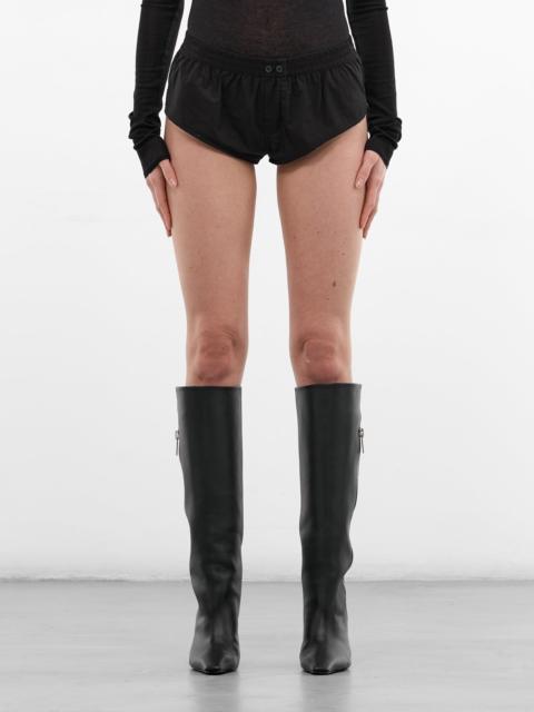 Black Cotton Pixie Boxer Shorts