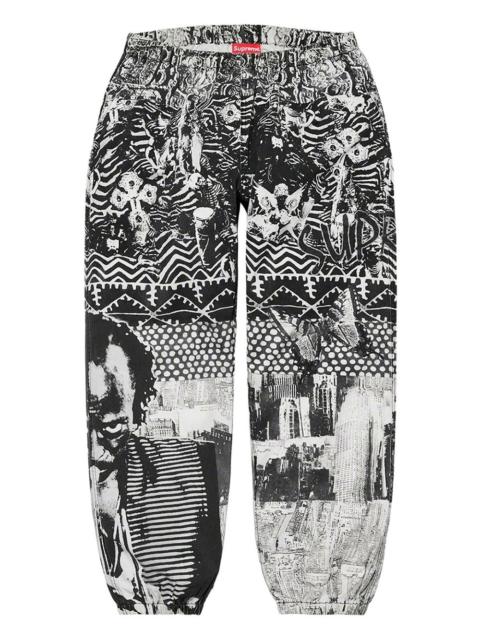 Miles Davis printed trousers
