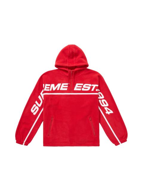 Supreme Polartec Half Zip Hooded Sweatshirt Red