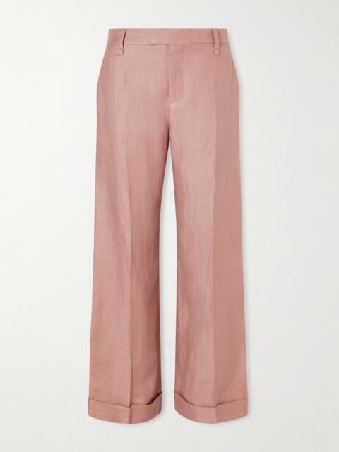 Linen Wide-leg Pants