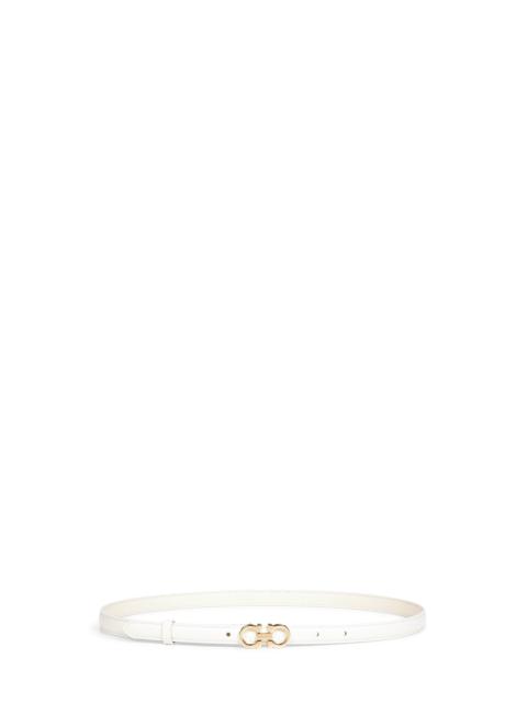 Mascarpone hammered calfskin Gancini belt