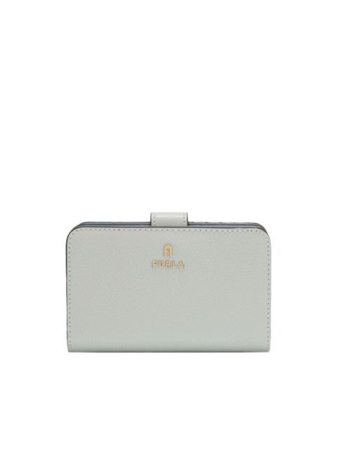 medium Camelia leather flap wallet