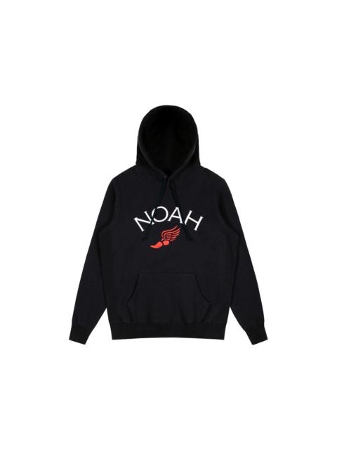 Noah Winged Foot Embroidered Hoodie Black