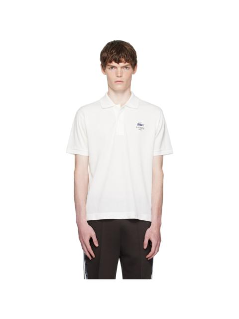 White Classic Fit Signature Print L.12.12 Polo