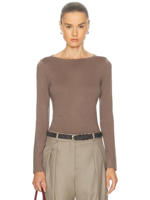 Long Sleeve Boatneck Tee