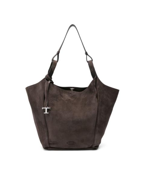 suede tote bag