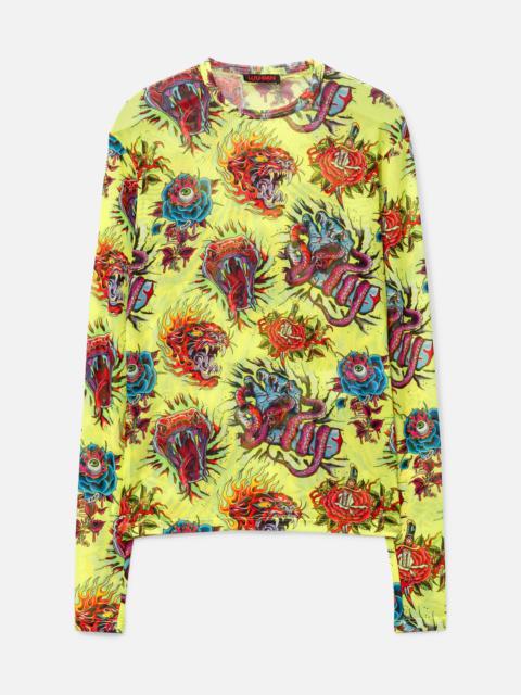 UNISEX MESH LONG-SLEEVE TOP