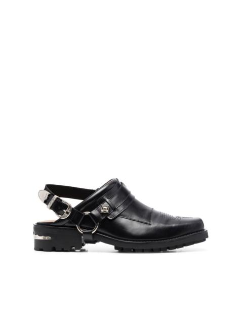 leather slingback loafers