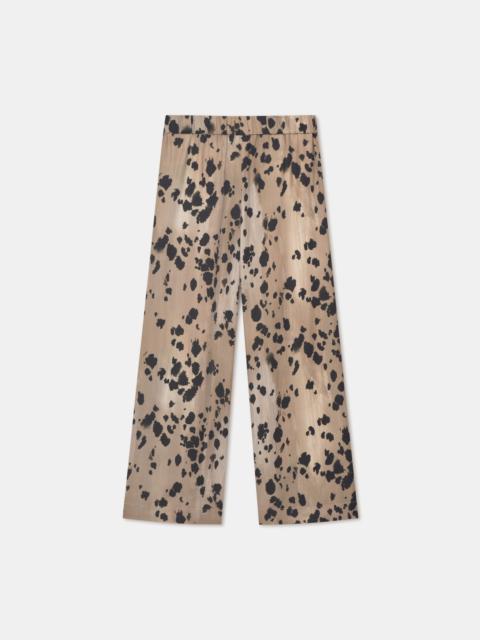 CRUST
Animal print silk-blend pants