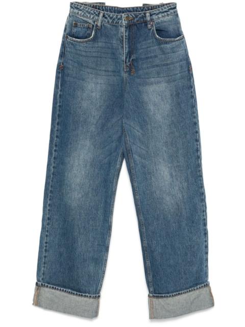 Low Rider Cuffed Aged jeans