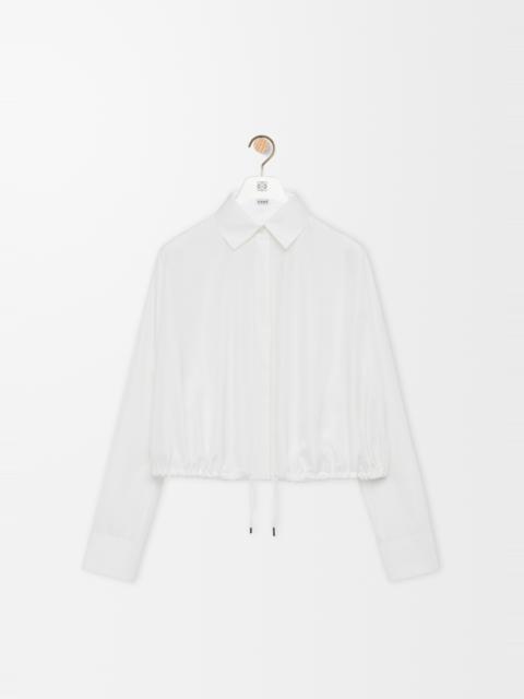 Balloon shirt in silk