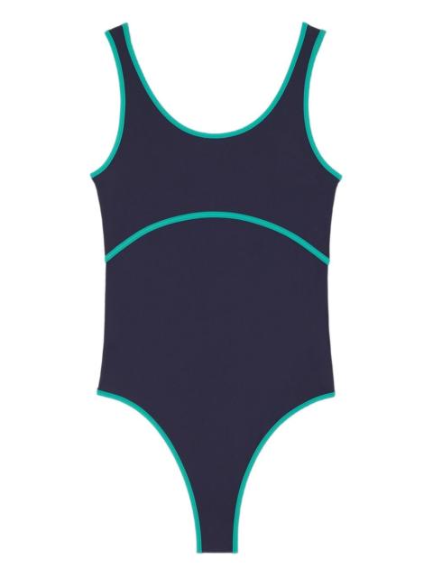 Arena contrast-trim swimsuit