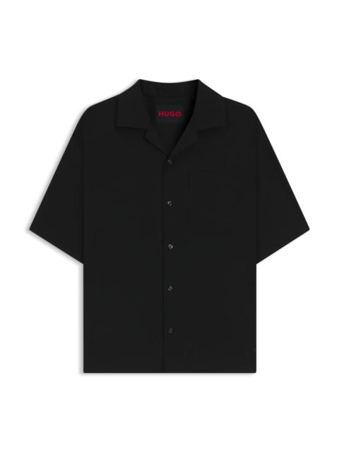 OVERSIZED-FIT SHIRT IN WOOL-BLEND TWILL