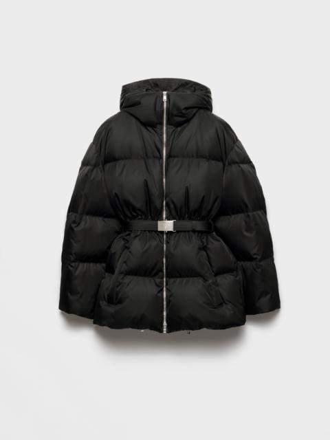 Re-Nylon hooded down jacket