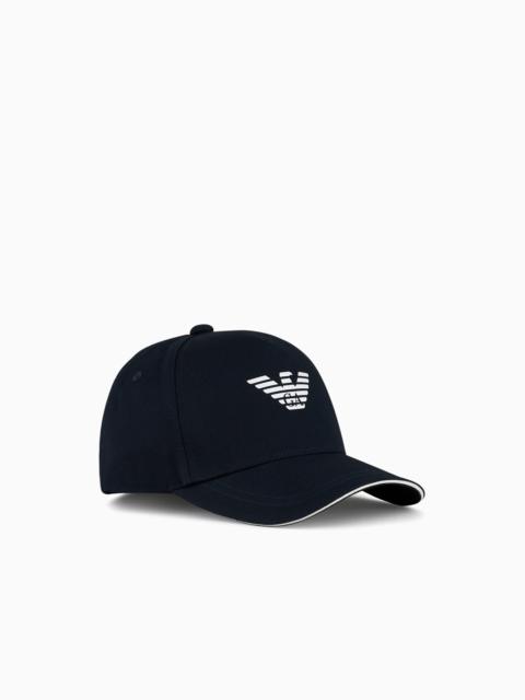 Eagle-print baseball cap