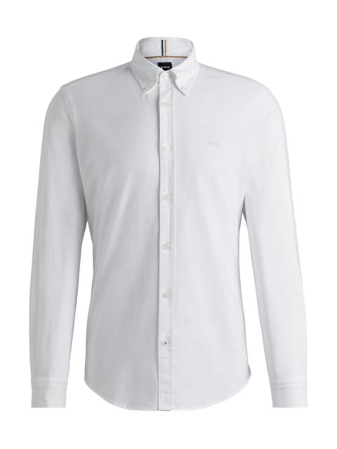 SLIM-FIT SHIRT IN OXFORD COTTON WITH LOGO