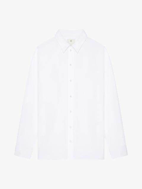 OVERSIZED SHIRT IN POPLIN WITH OPEN BACK