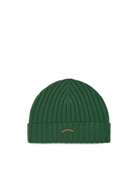 ribbed wool beanie