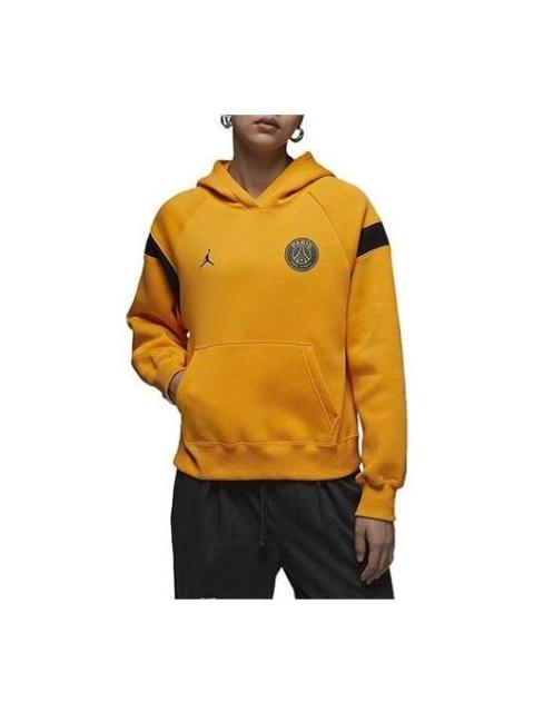 (WMNS) Air Jordan x Paris Saint-Germain Hoodie (Asia Sizing) 'Yellow Black' DV2836-705