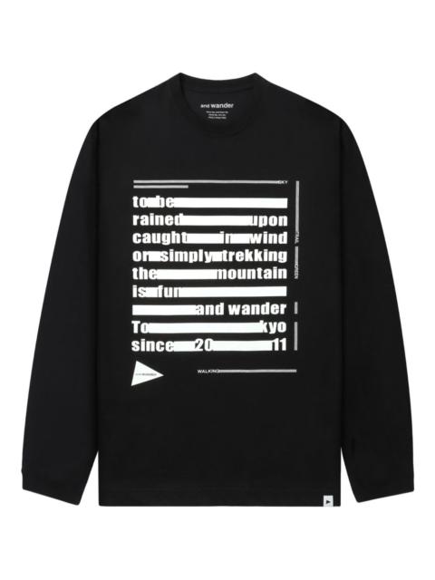 long-sleeve graphic sweatshirt