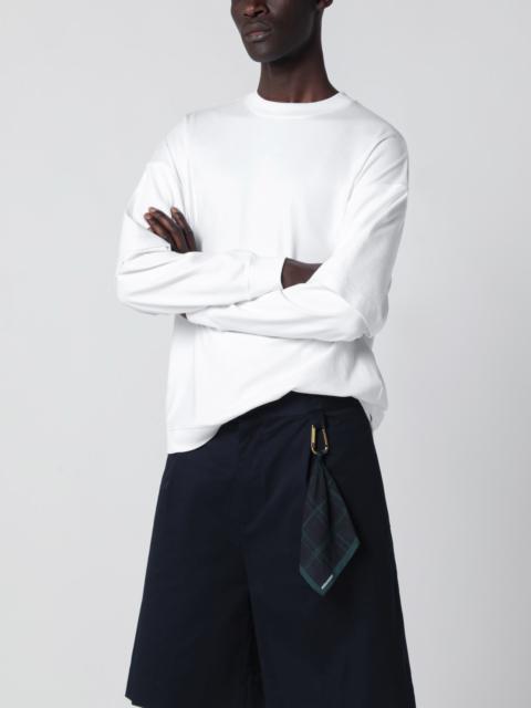 White Troy Double-Sleeve T-Shirt