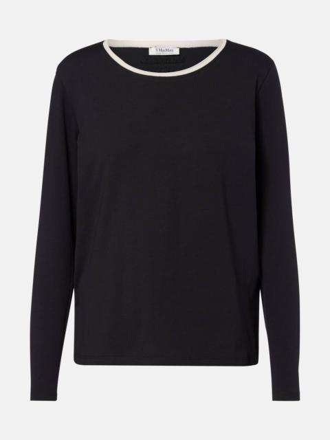 Divina cotton-blend T-shirt