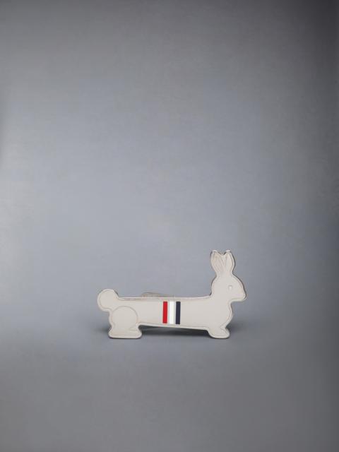 SILVER PLATED RABBIT TIE BAR