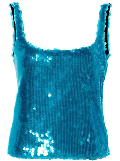 Hornet sequinned tank top