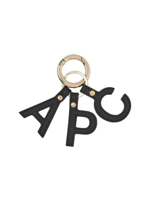 Gold & Black Lettres 'A.P.C.' Keychain