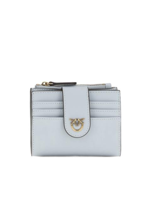 appliqué zipped wallet