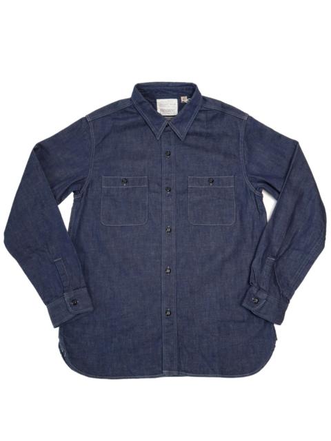 4890-19 Denim Work Shirt Indigo Blue