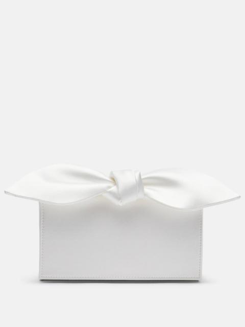 Bow Tie Mini satin clutch