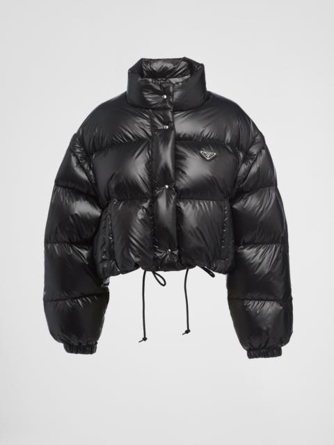 Re-Nylon cropped convertible down jacket
