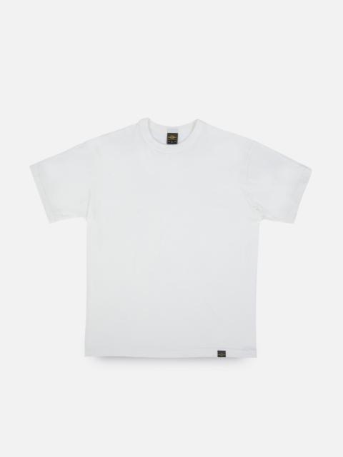 6.5OZ LOOPWHEEL CREW NECK T-SHIRT - WHITE