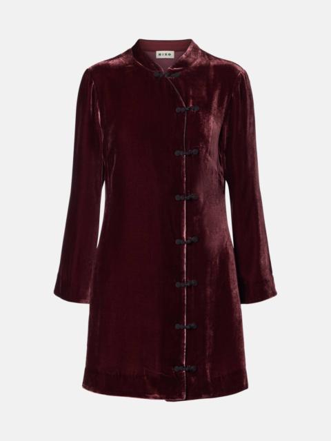 Delphina velvet minidress