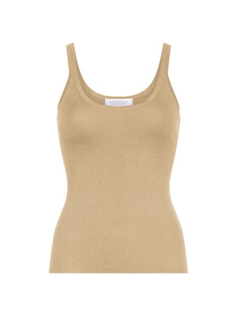 Cinxia Knit Tank Top in Hay Cashmere Silk