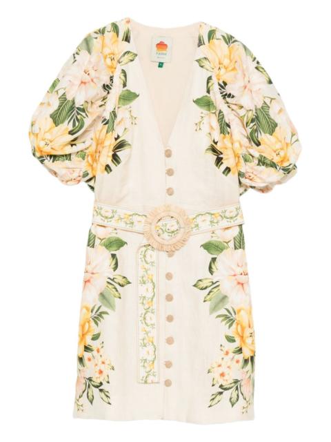 Garden Cascade mini dress