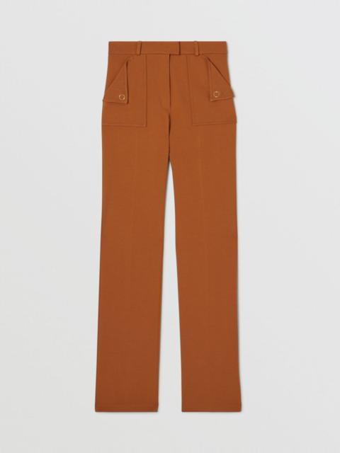 Pocket Detail Jersey Tailored Trousers