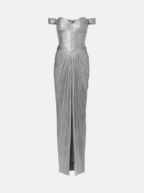 Susie silk tulle bustier gown