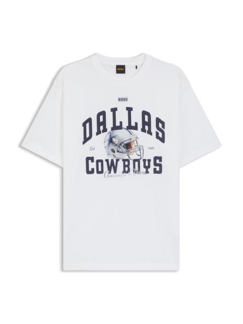 BOSS X DALLAS COWBOYS T-SHIRT WITH HELMET GRAPHIC