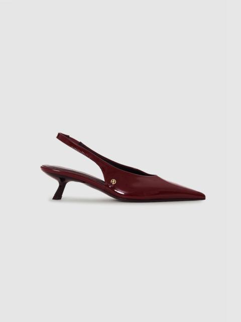 Hilda Slingback Pumps - Burgundy