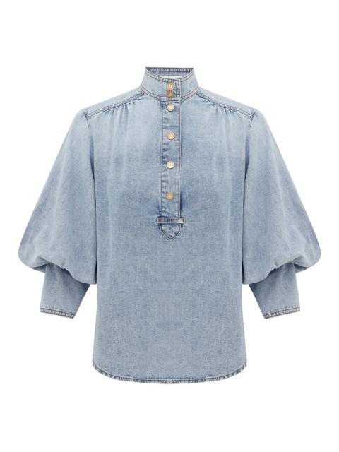 DENIM BLOUSE