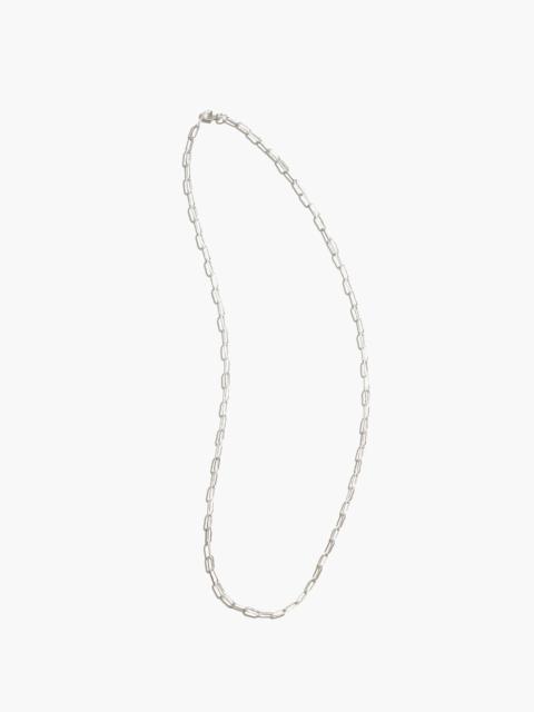 Maslo Jewelry Drawn Cable Chain Necklace Sterling Silver