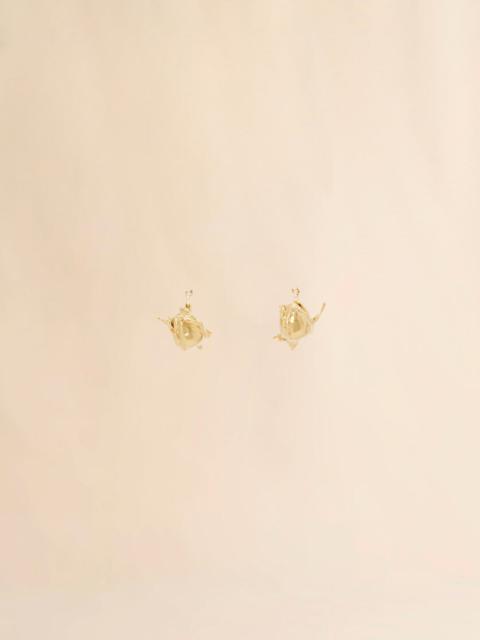 GOLD TULIP EARRINGS