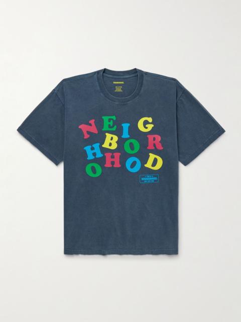 Logo-Print Cotton-Jersey T-Shirt Navy