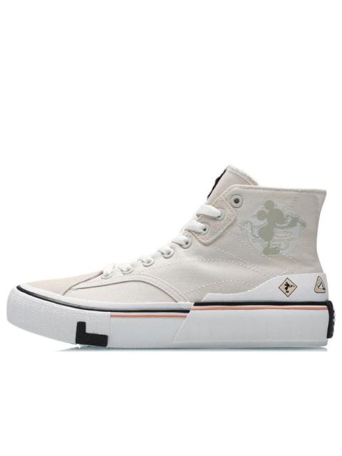 (WMNS) Li-Ning Canvas Hi Shoes 'Beige White' AECR008-2