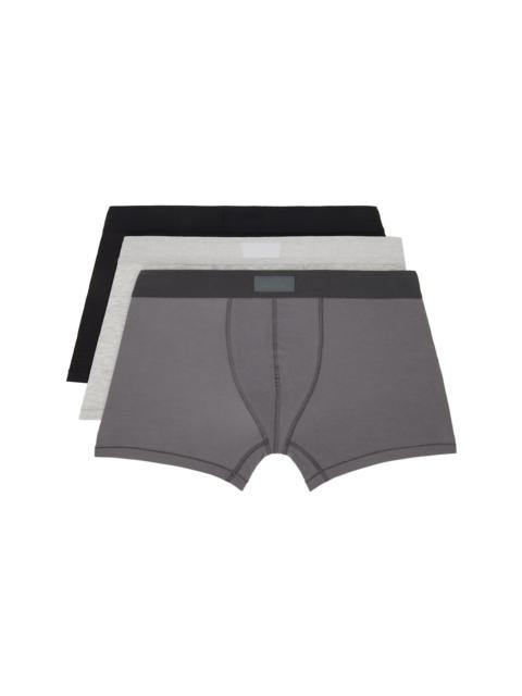 Three-Pack Multicolor SKIMS Cotton 3" Boxer Briefs